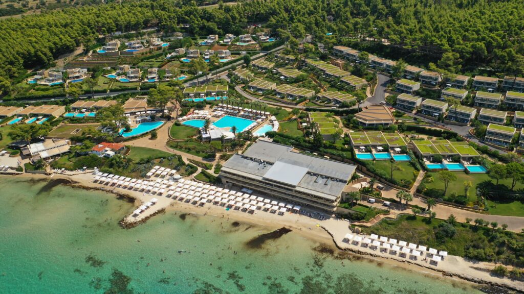 Sani resort view from above